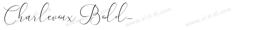 Charlevoix Bold字体转换
